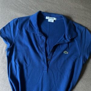 Lacoste Blue Polo Dress Casual Short Sleeve